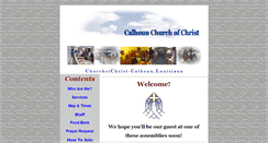 Desktop Screenshot of calhounchurch.org