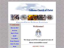 Tablet Screenshot of calhounchurch.org